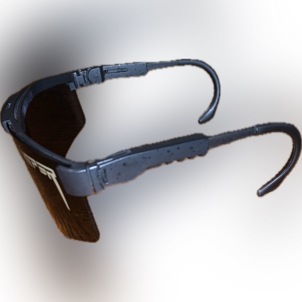 Pit Viper Wrap Around Black Smoke Lens Speckle Shades Glasses - Picture 4 of 8